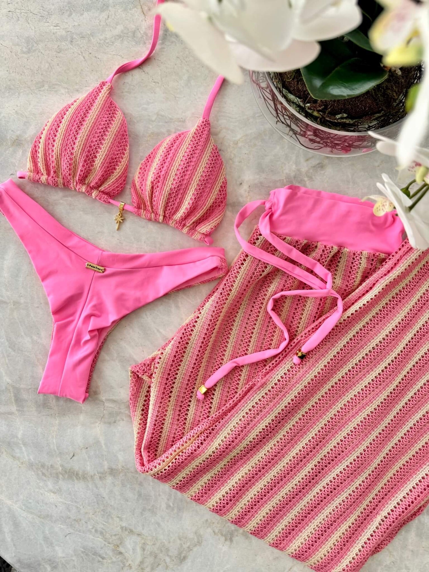 Tulum Crochet Triangle Bikini Set