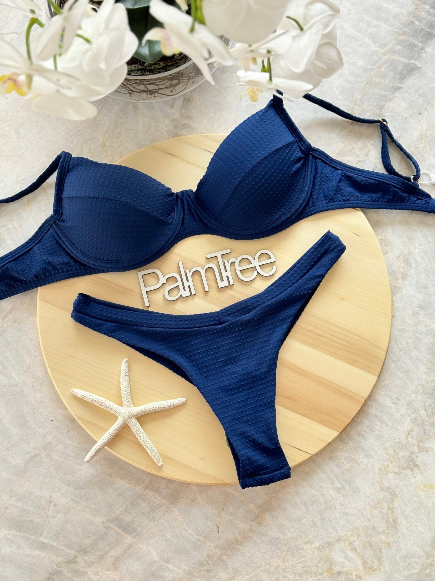 Maldives Swiss-Dot Underwire Bra Bikini Set
