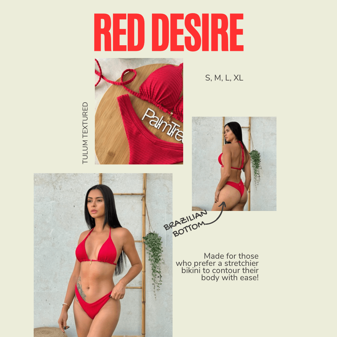 Tulum Textured Triangle Bikini Set