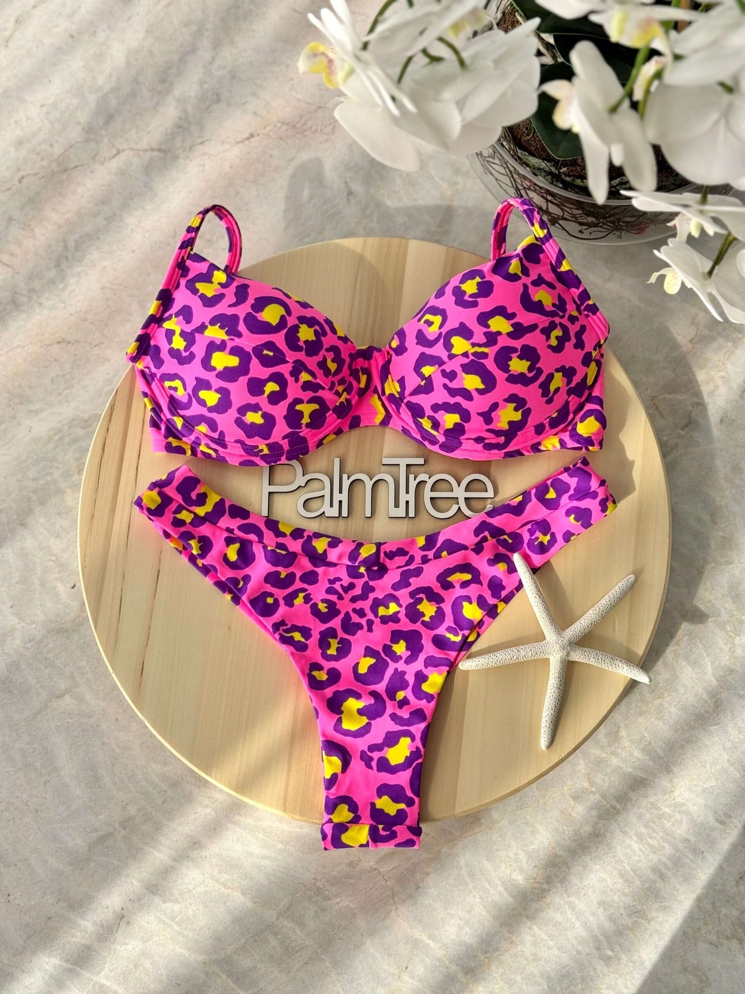 Maldives Animal Print Underwire Bra Bikini Set
