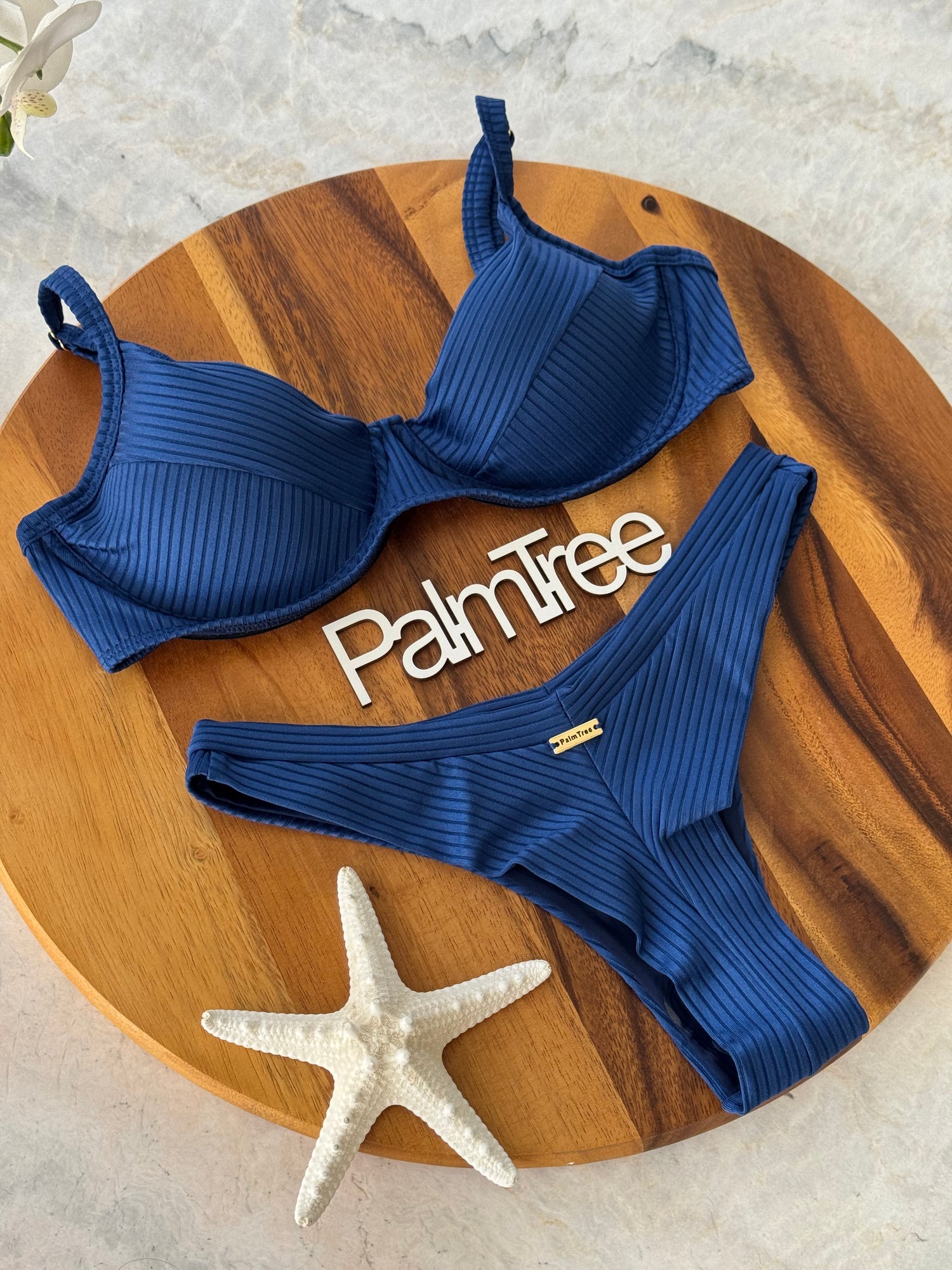 Maldives Ribbed Underwire Bra Bikini Set