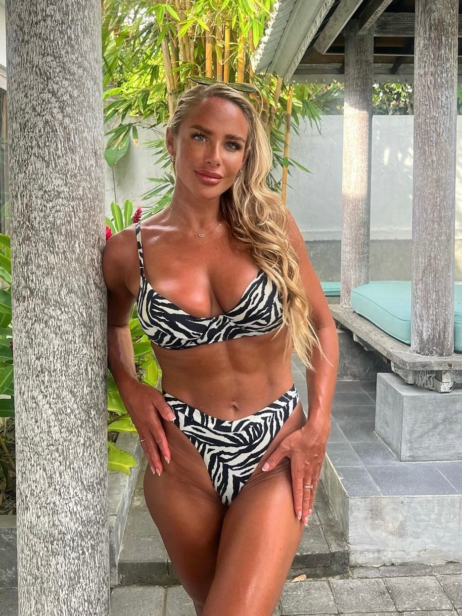 Maldives Animal Print Underwire Bra Bikini Set