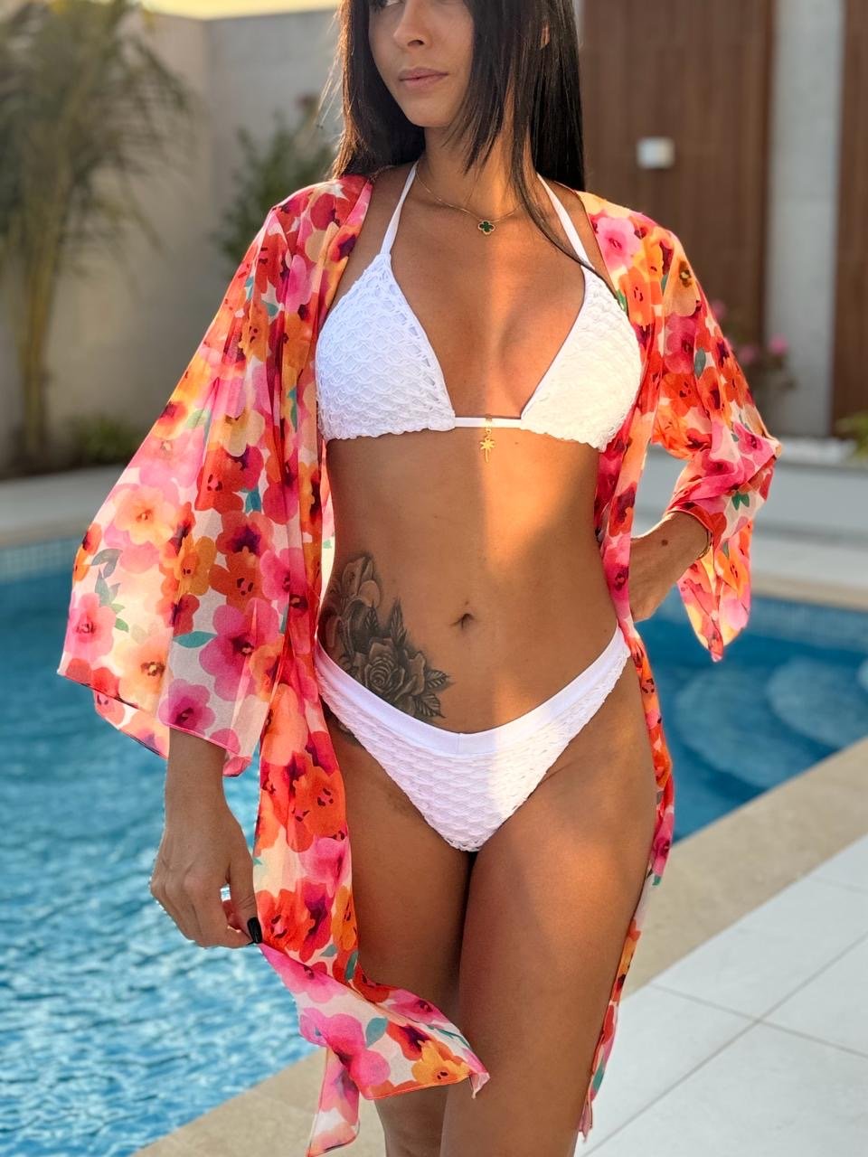 Tulum Net Triangle Bikini Net Set