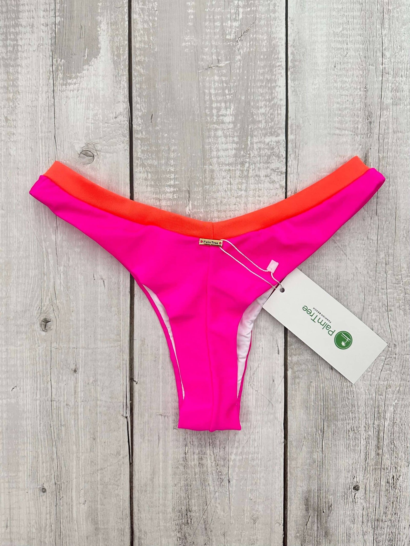 Maldives bicolor Shimmering Neon Pink – Neon Orange Bikini